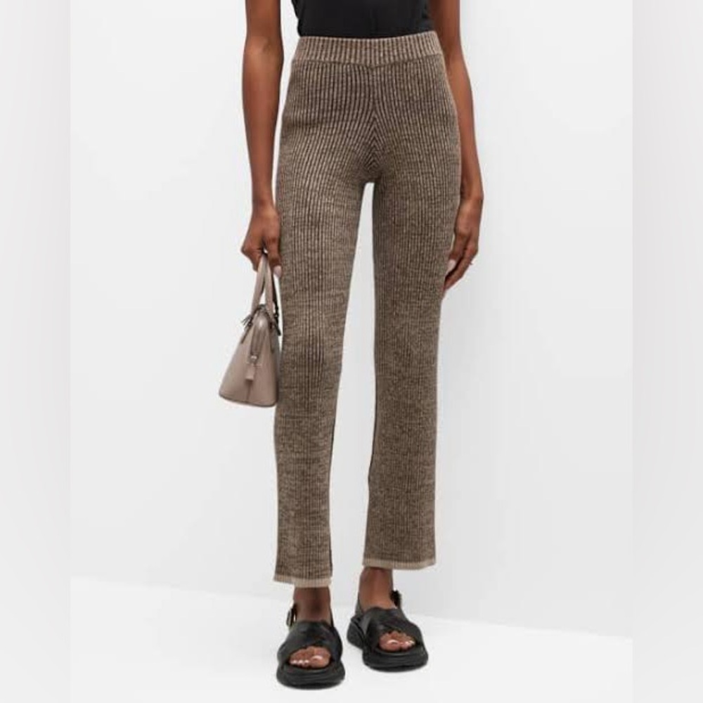 Rails Jules Women Ribbed Flare Pants Brown High Rise Size XS